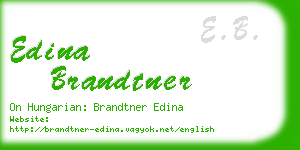 edina brandtner business card